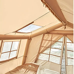 Inflatable Tent 8-10 Person 135 Sqft Instant Setup Camping