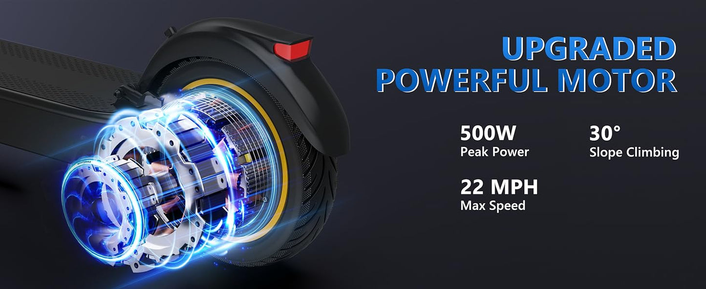 Ladped LPMAX 10In Folding Electric Scooter 22MPH 500W