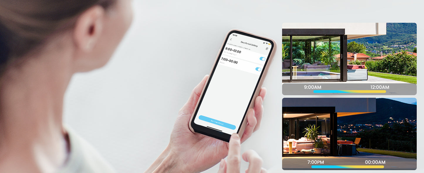 IeGeek 2K 3MP WiFi Security Camera Outdoor PTZ Battery Solar Powered