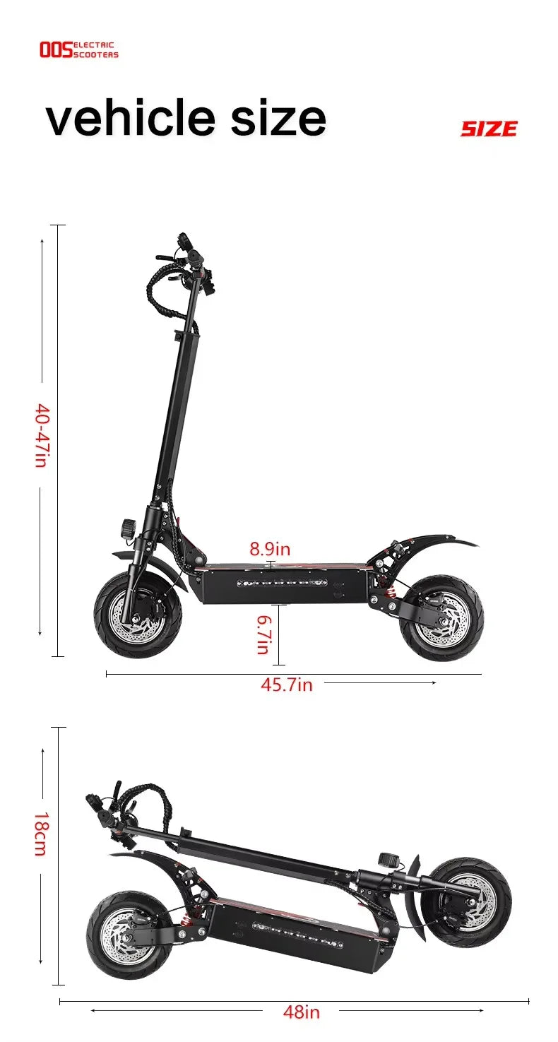 Boyueda Q7Pro 3200W Dual Motor 52V 19Ah Electric Scooter