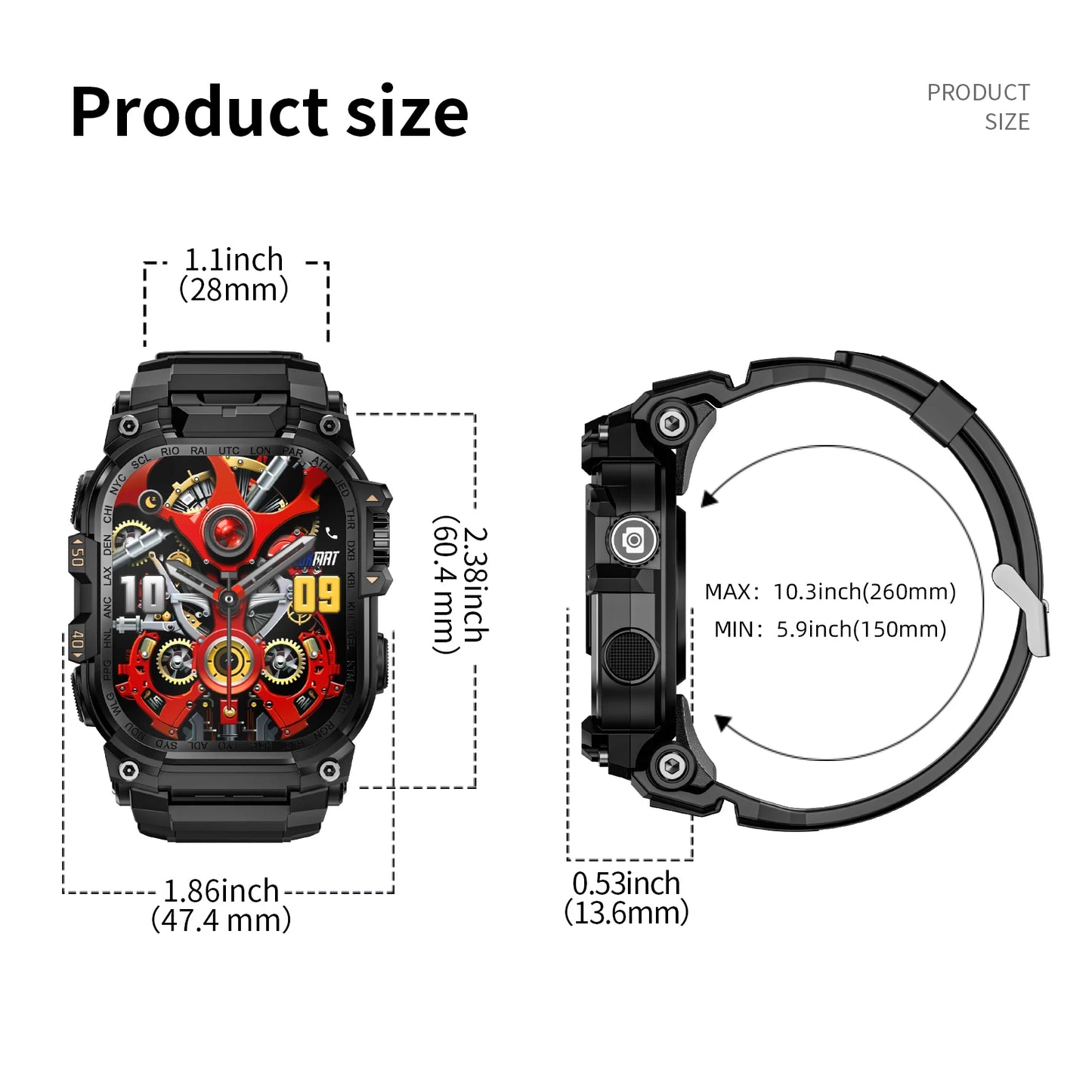 Lokmat Appllp 7 Max Android Smart Watch Phone Amoled Touch Screen Camera 4G WiFi SIM Card Outdoor Fitness Tracker