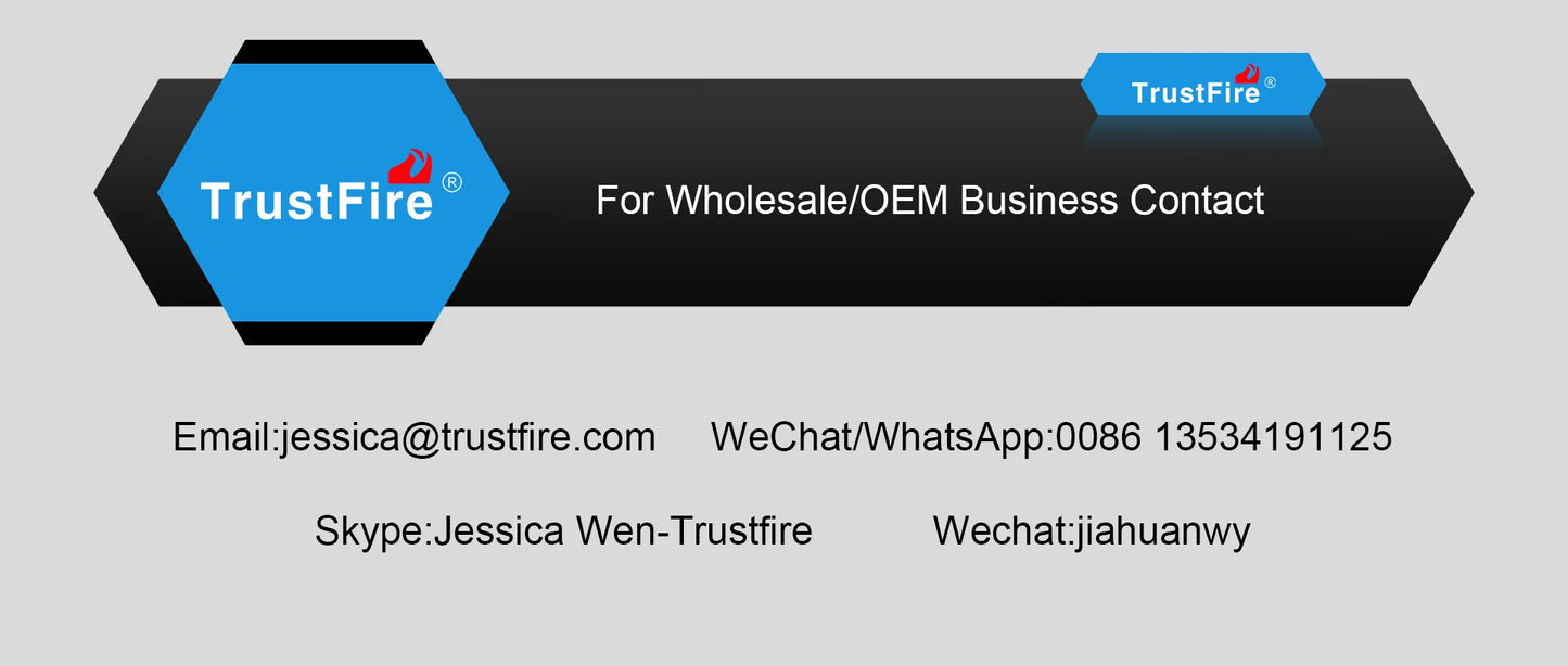 Trustfire T40R Army Tactical LED Flashlight 1800 Lumen USB Rechargeable IP68