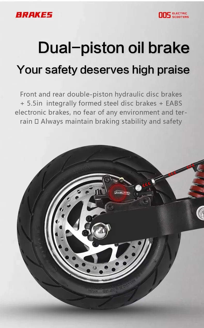 Boyueda Q7Pro 3200W Dual Motor 52V 19Ah Electric Scooter