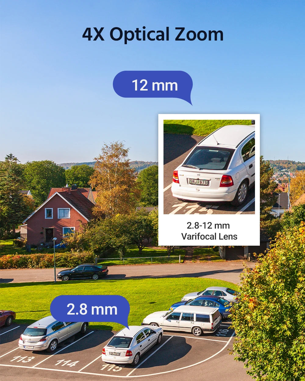 ANNKE 4MP H265 PoE PTZ IP Camera 2.8 12mm Motorized Zoom