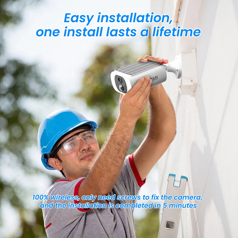 ANRAN 2K Solar Camera 4 Pack Home Security System Set