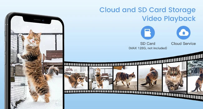 Ctronics 4K 8MP Outdoor WiFi Surveillance Camera 360 Zoom