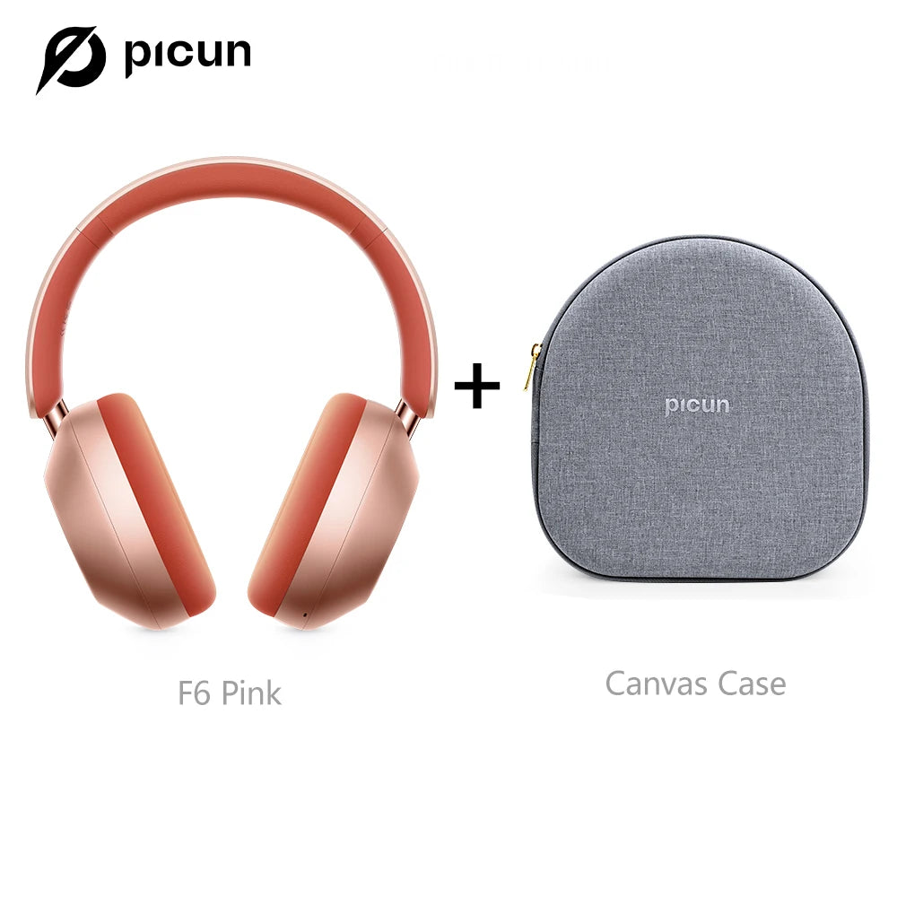Picun F6 ANC Bluetooth Headphones Hi Res 3D Audio With App Control Low Latency