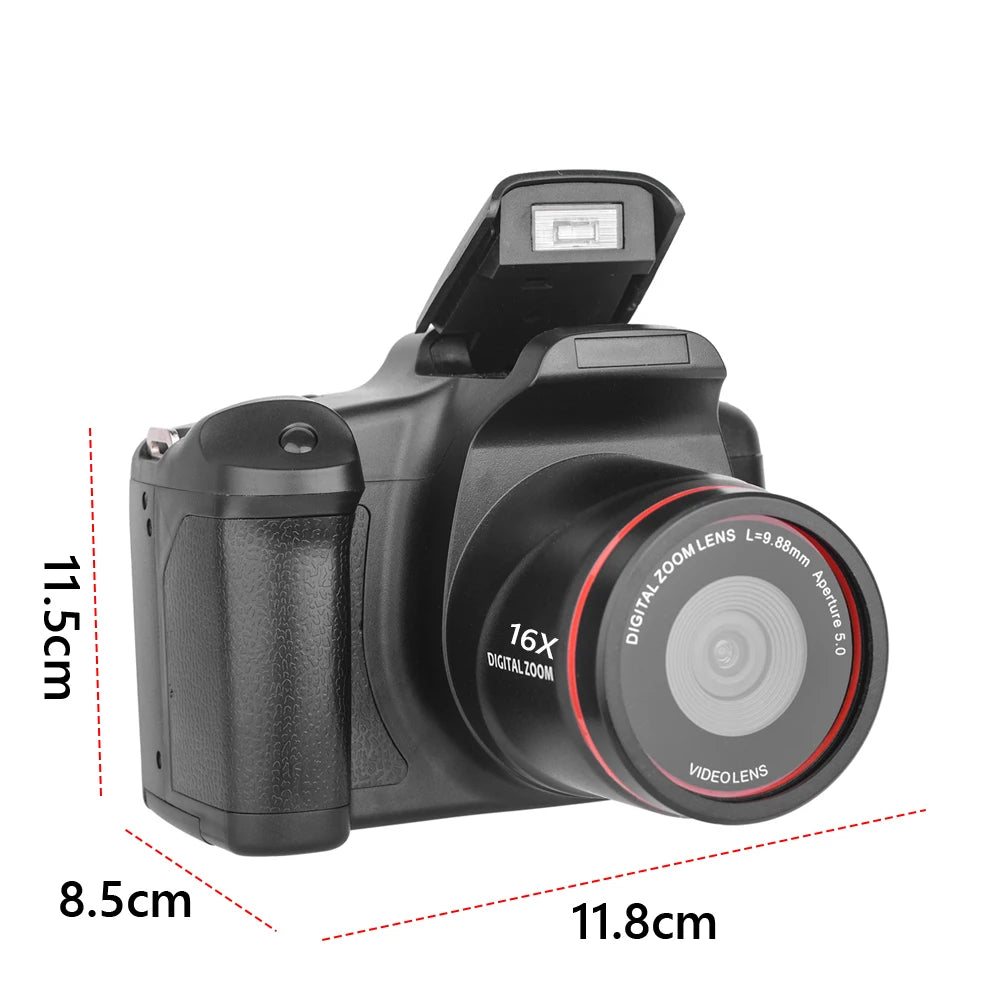 1080P 16MP Camcorder With 16X Zoom And 2.4 Inch LCD Screen