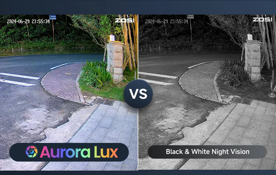 ZOSI 4K WiFi 6 Security IP Camera System Night Vision 8MP Pan Tilt Wireless Cam