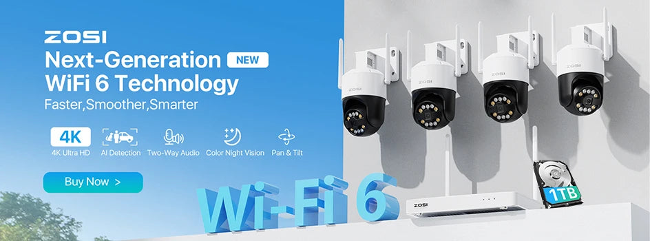 ZOSI 8CH POE Video Surveillance Kit 4K IP Cameras Outdoor