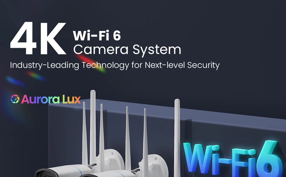 ZOSI 4K WiFi 6 Security IP Camera System Night Vision 8MP Pan Tilt Wireless Cam