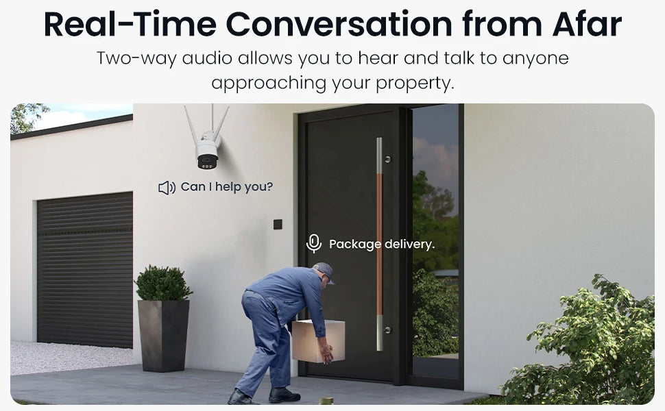 ZOSI 4K WiFi 6 Security IP Camera System Night Vision 8MP Pan Tilt Wireless Cam