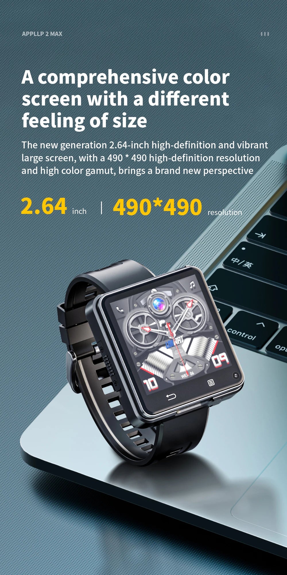 LOKMAT APPLLP 2 MAX Dual Camera Android 11 Smart Watch