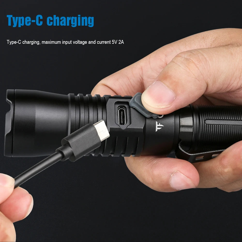 TrustFire T30R 1100M Tactical Flashlight 460 Lumen USB Rechargeable LED Torch
