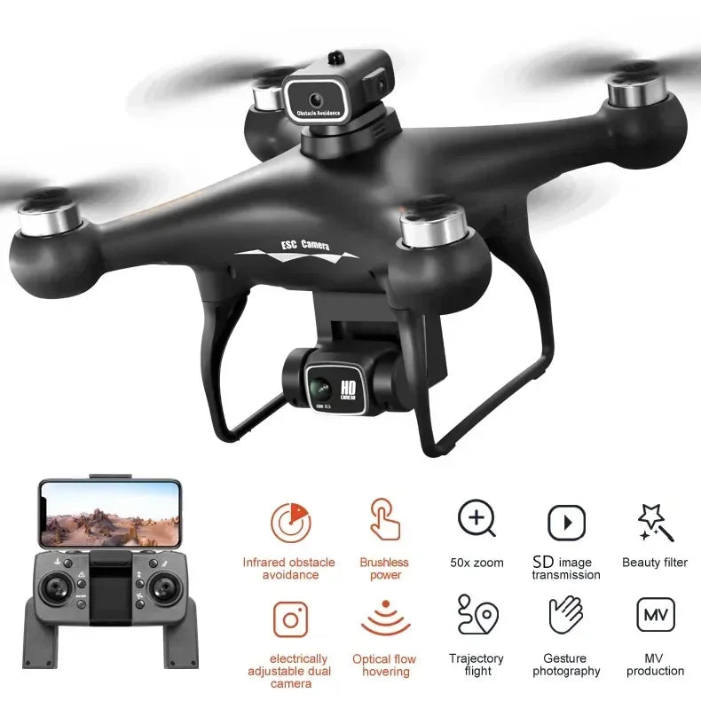 S116 MAX Drone Pro With 3 Batteries 8K Dual Camera Features