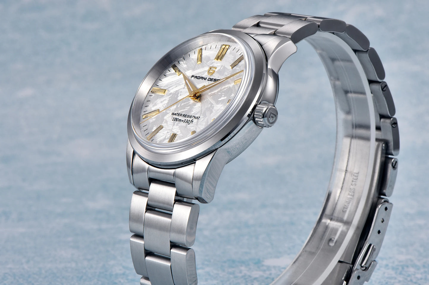 PAGANI DESIGN 40mm Ultra Thin Mens Quartz Wristwatch With Sapphire Crystal