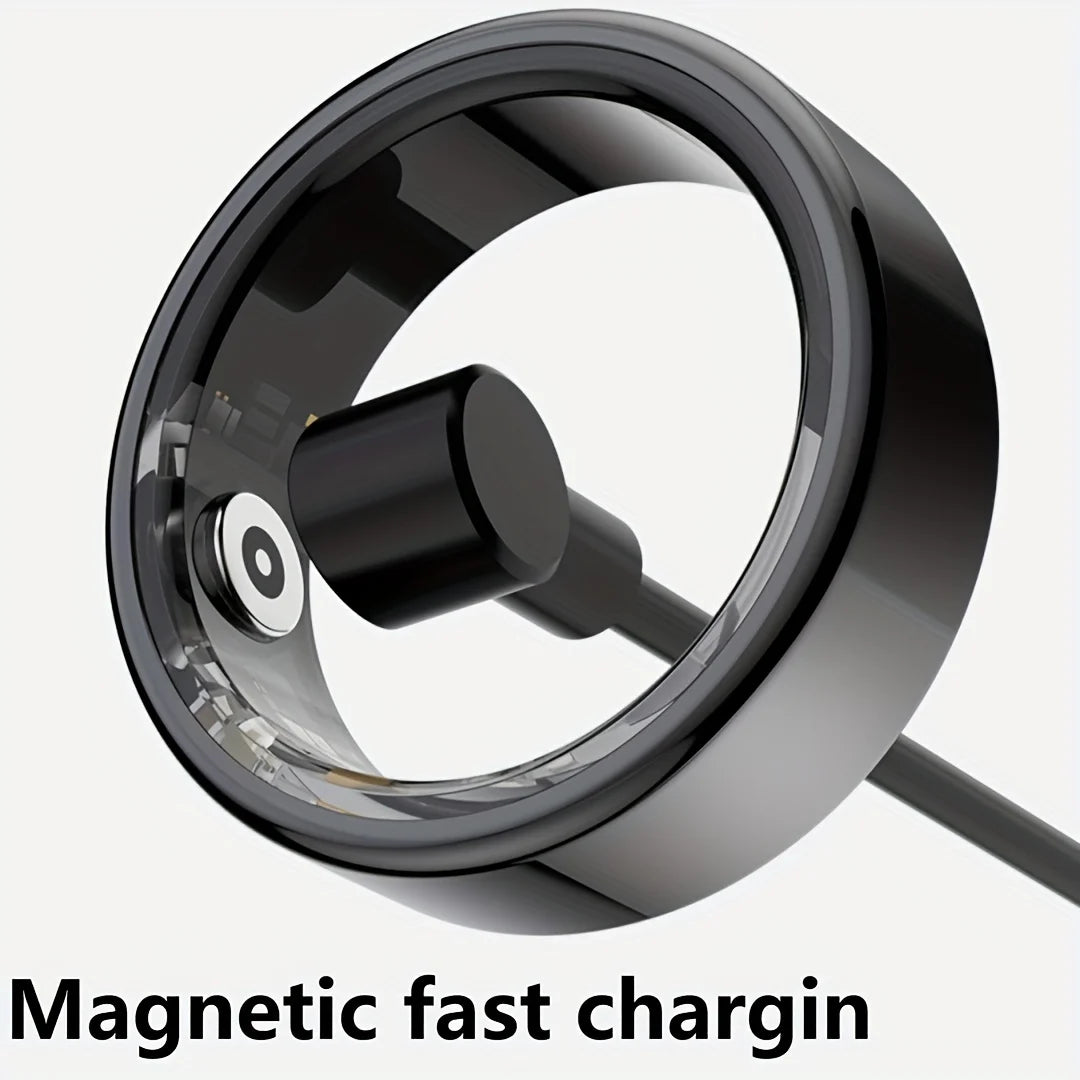 Smart Ring Activity Tracker Stainless Steel Step Counter