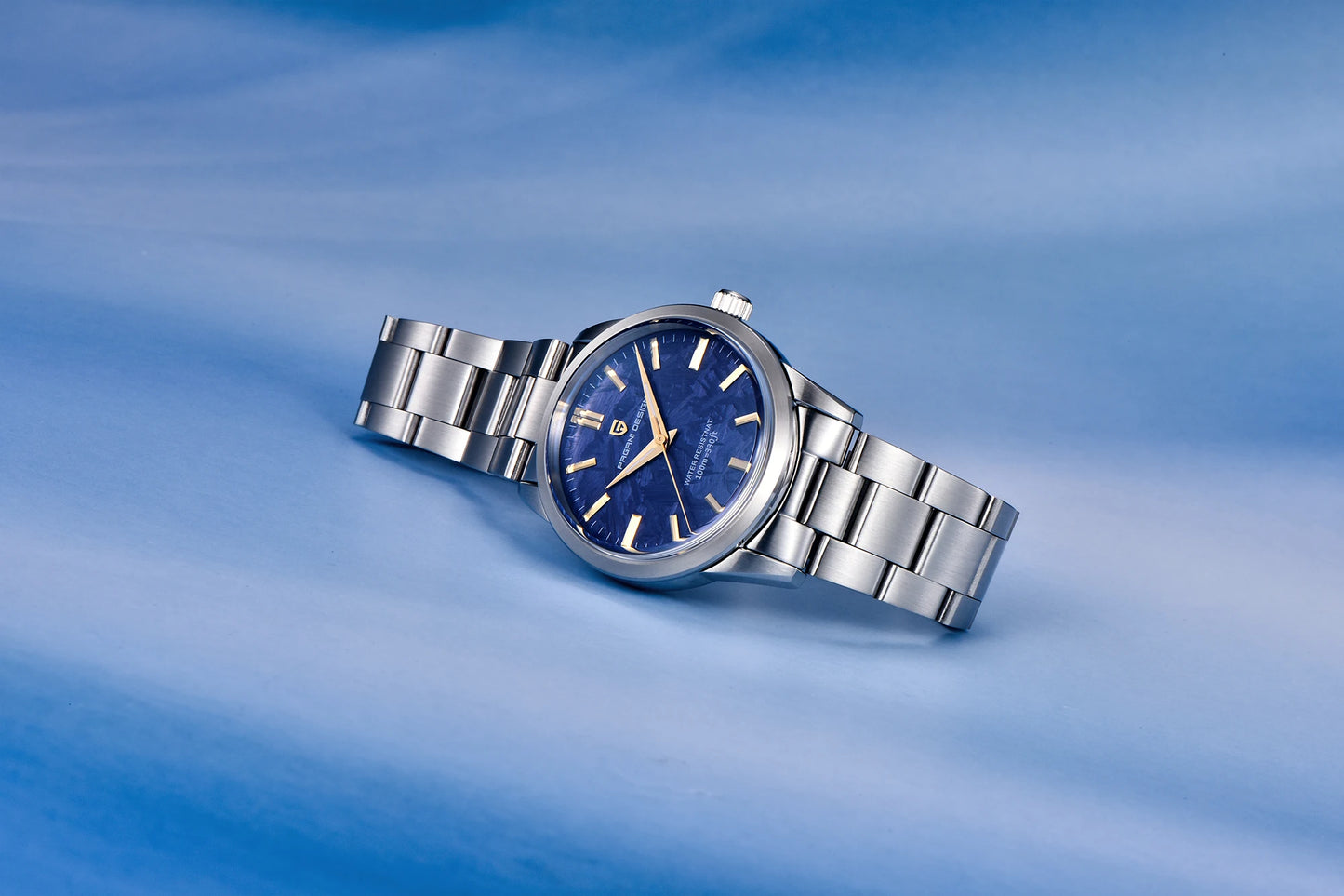 PAGANI DESIGN 40mm Ultra Thin Mens Quartz Wristwatch With Sapphire Crystal