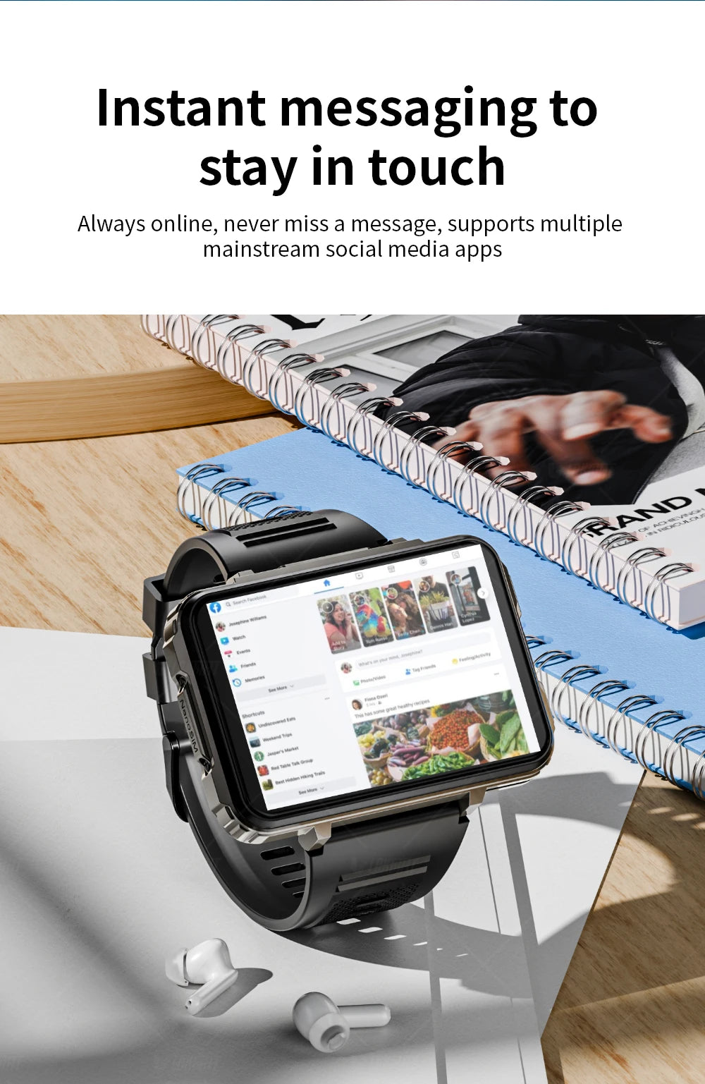 LOKMAT APPLLP 5 Max Android Watch Screen HD 4G Camera