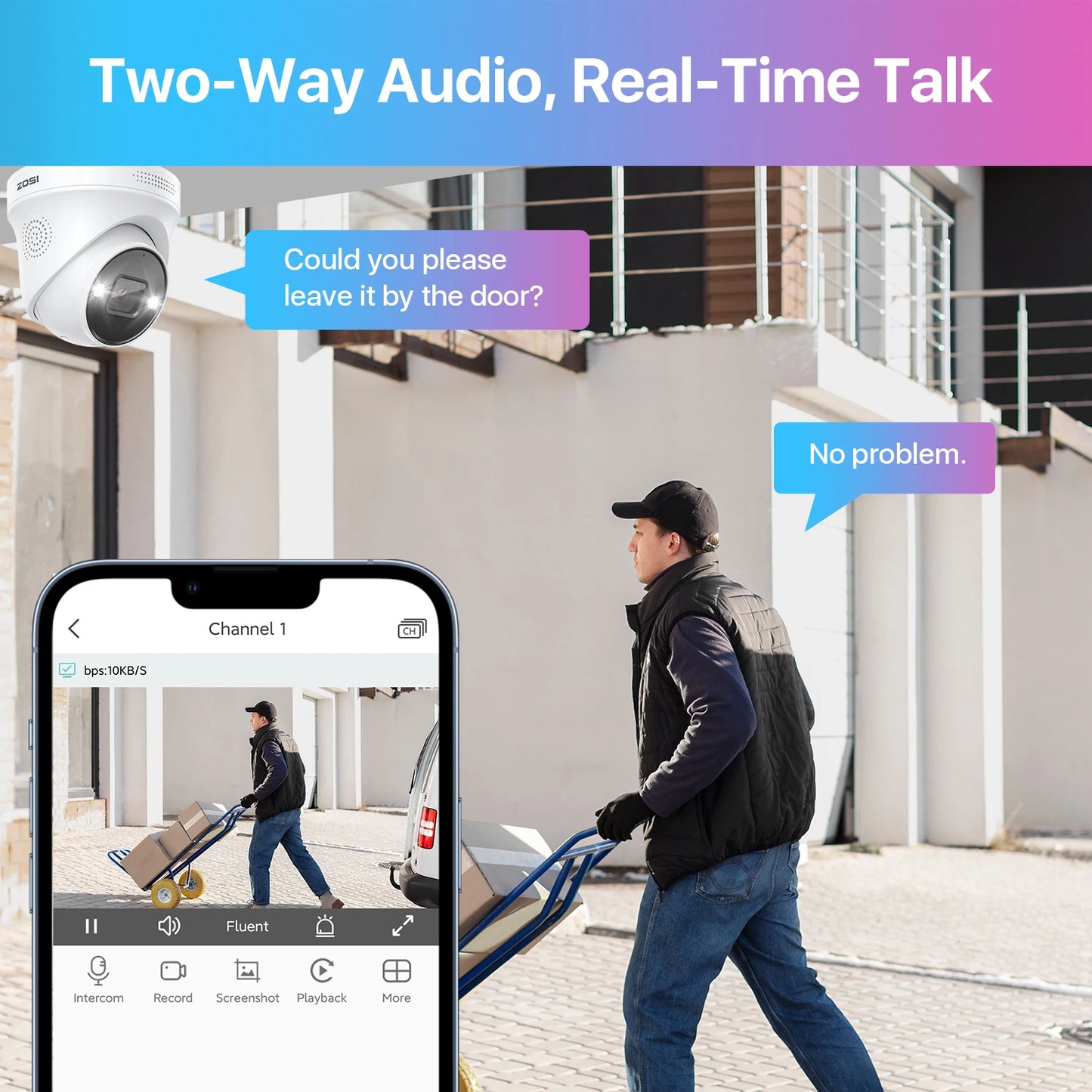 ZOSI 4K 8MP PoE Security System 16 Channel NVR 4TB AI