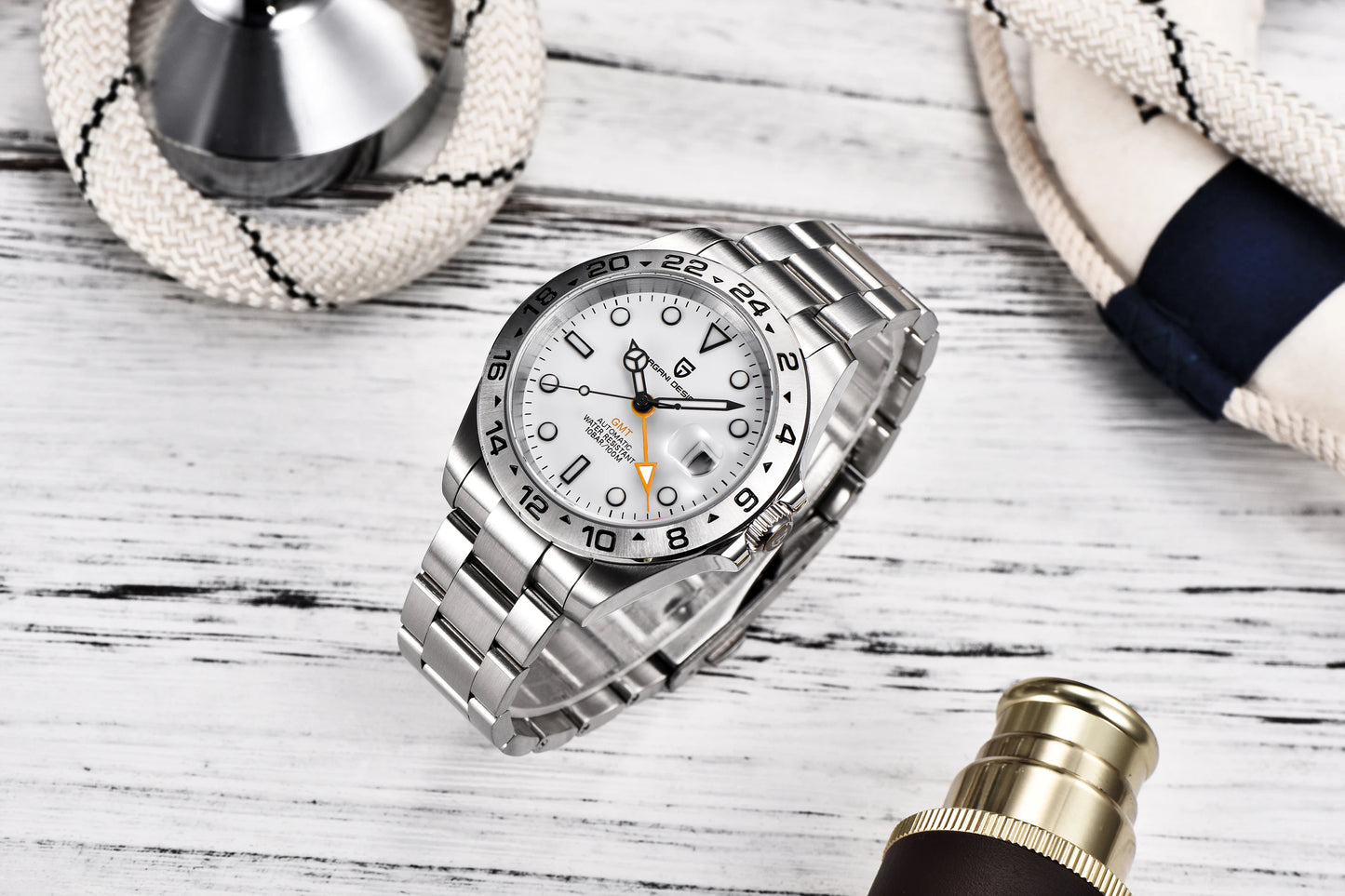 PAGANI DESIGN 2025 GMT Watch 42MM Automatic Mechanical Sapphire Stainless Steel