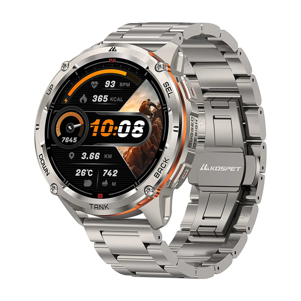 KOSPET Tank T3 Ultra 2 GPS Smartwatch Men IP69K 5ATM AMOLED