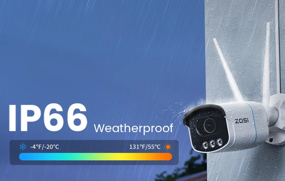 ZOSI 4K WiFi 6 Security IP Camera System Night Vision 8MP Pan Tilt Wireless Cam