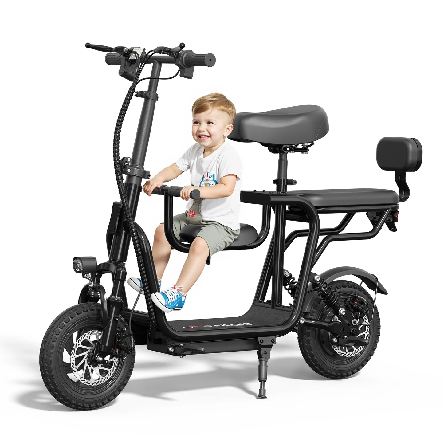 48V Electric Scooter With Seat For Adults 750W Peak Power Motor 18.75 MPH