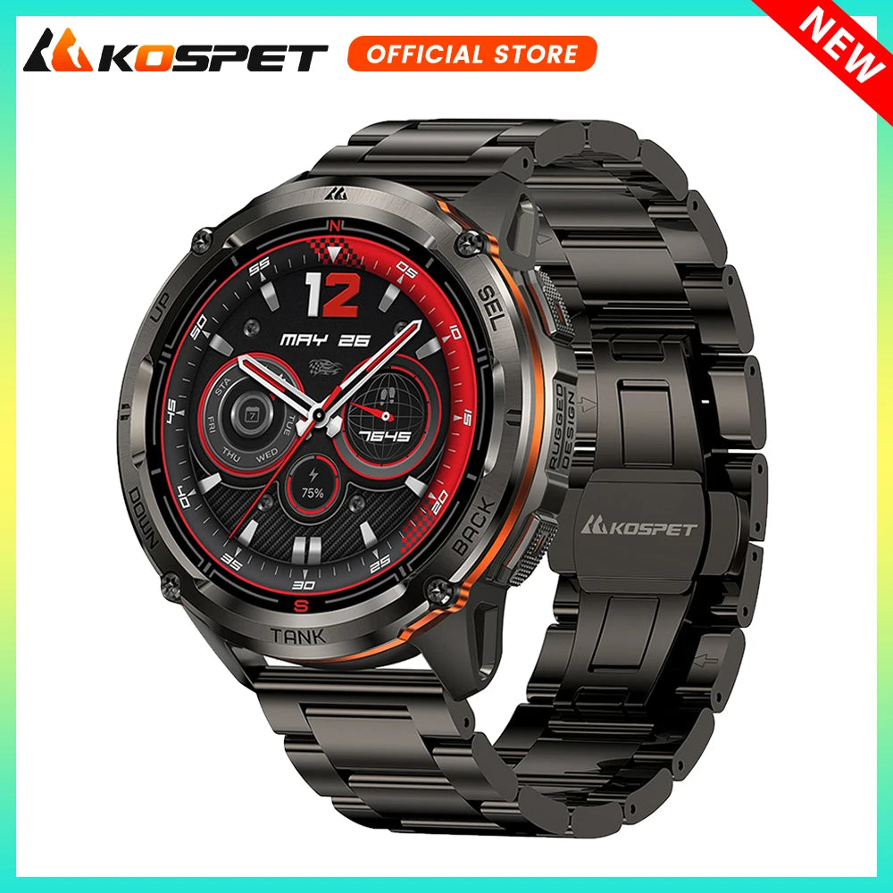 KOSPET Tank T3 Ultra 2 GPS Rugged Smartwatch Men Military