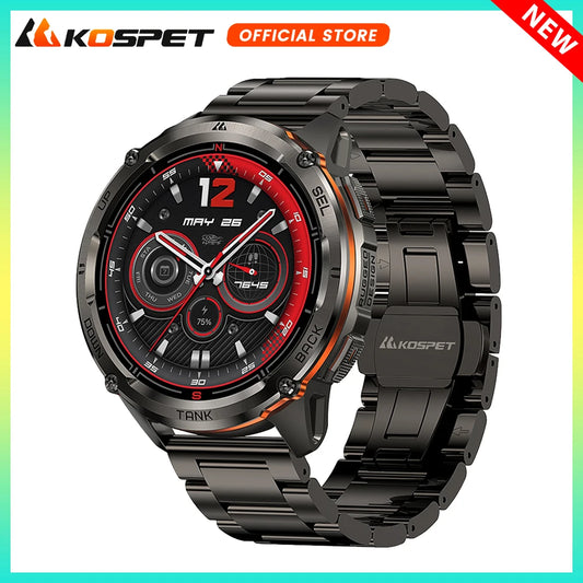 KOSPET Tank T3 Ultra 2 GPS Rugged Smartwatch Men Military