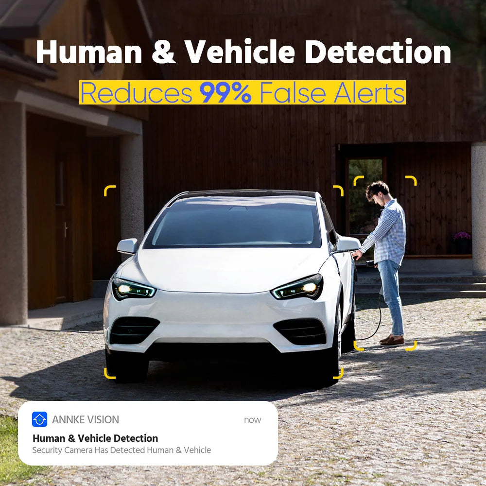 ANNKE C800 4K PoE Outdoor Security Camera IK10 IP67 8MP Smart Dual Light Built In Mic Video Surveillance