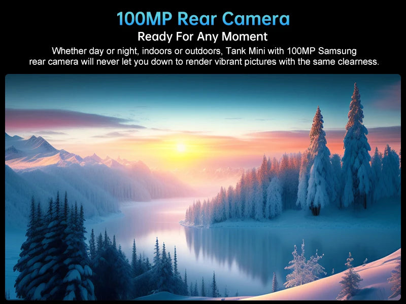 Unihertz 8849 Tank Mini Rugged Smartphone 4.3 Inch Android 13 5800mAh 24GB RAM 256GB Helio G99 IP68 Camera 100MP