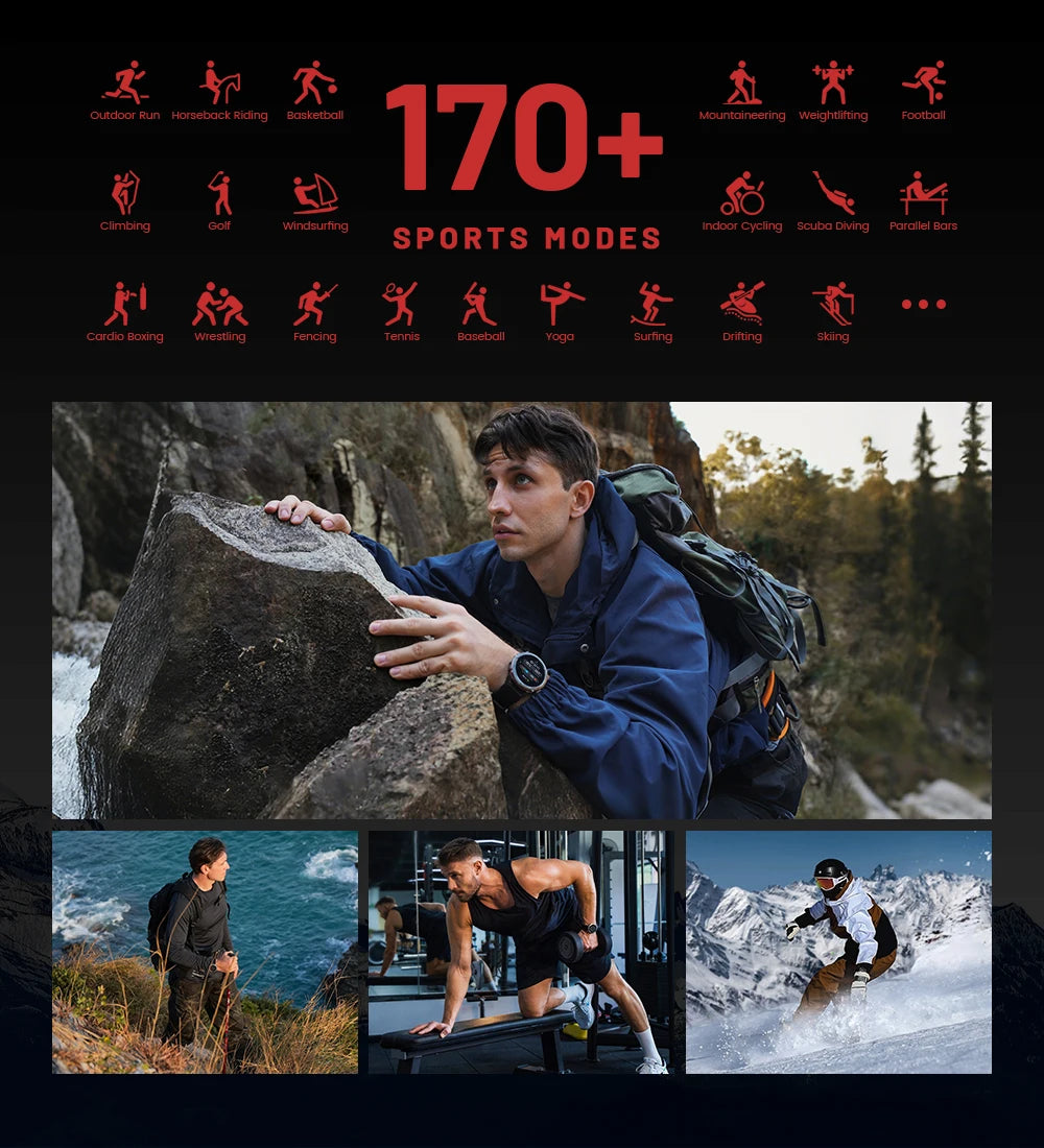 KOSPET Tank T3 Ultra 2 GPS Smart Watch Compass Altimeter