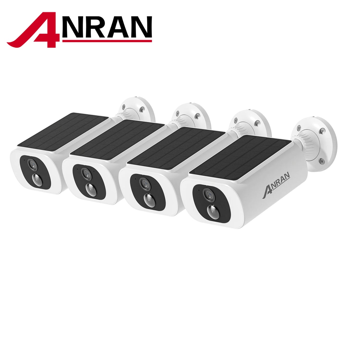 ANRAN 2K Solar Camera 4 Pack Home Security System Set