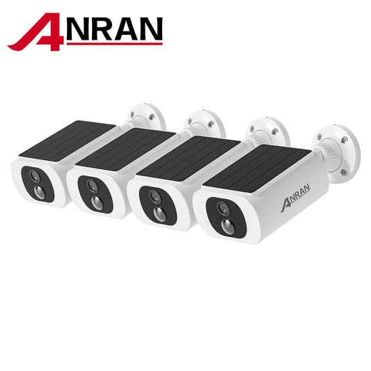 ANRAN 2K Solar Camera 4 Pack Home Security System Set