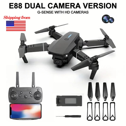 E88Pro 4K FPV Drone With 1080P Camera Foldable Portable