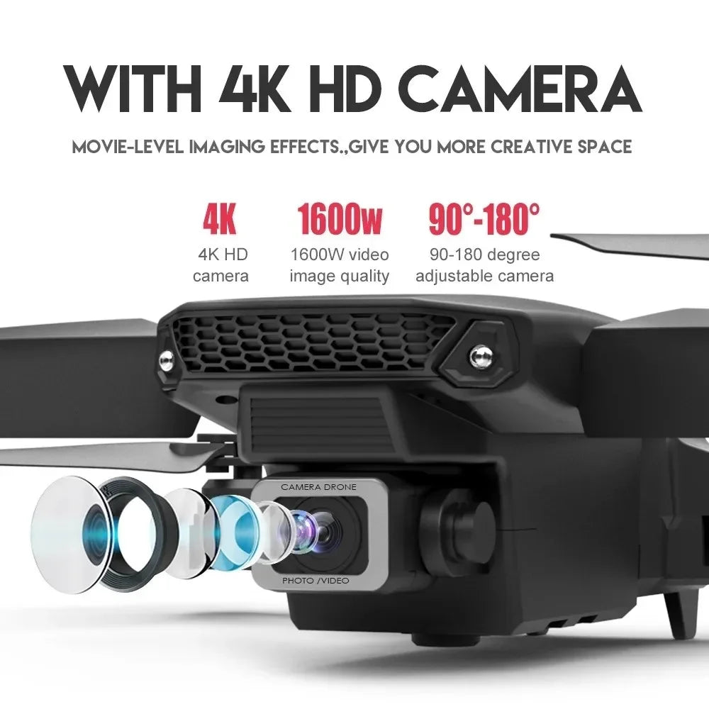 E88Pro 4K FPV Drone With 1080P Camera Foldable Portable