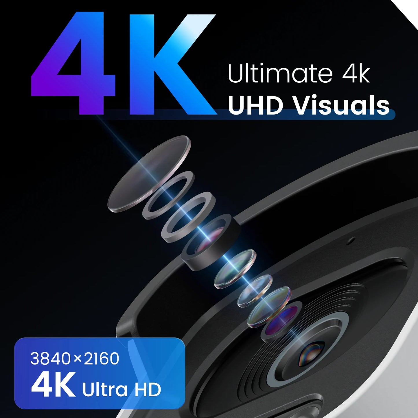 ZOSI 4K WiFi 6 Security IP Camera System Night Vision 8MP Pan Tilt Wireless Cam