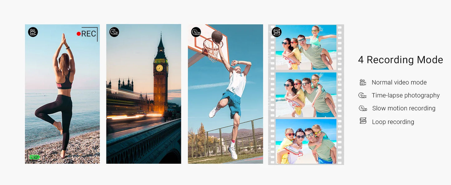 4K 64MP WiFi Vlogging Camera With Flash And Lens Hood