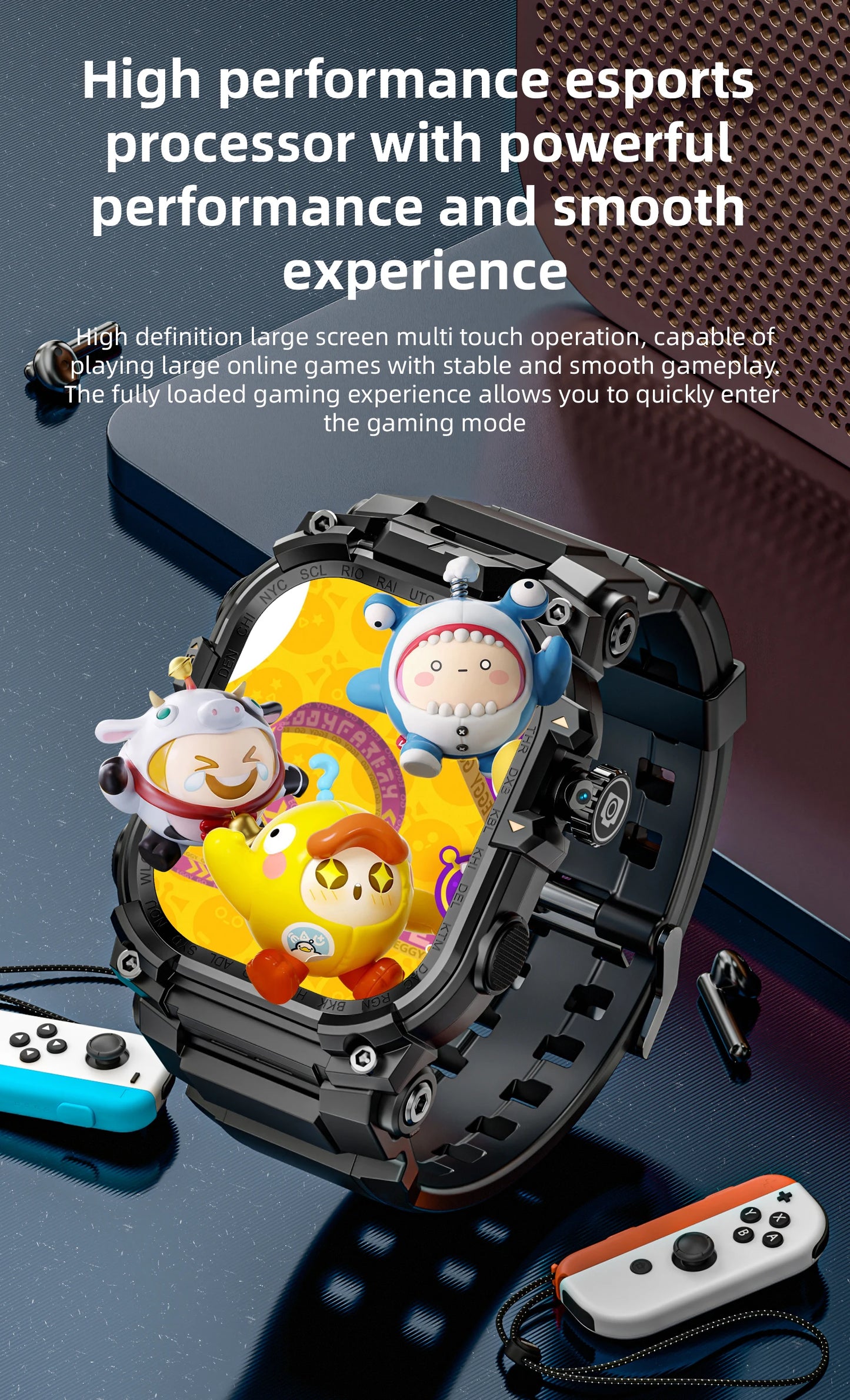 Lokmat Appllp 7 Max Android Smart Watch Phone Amoled Touch Screen Camera 4G WiFi SIM Card Outdoor Fitness Tracker