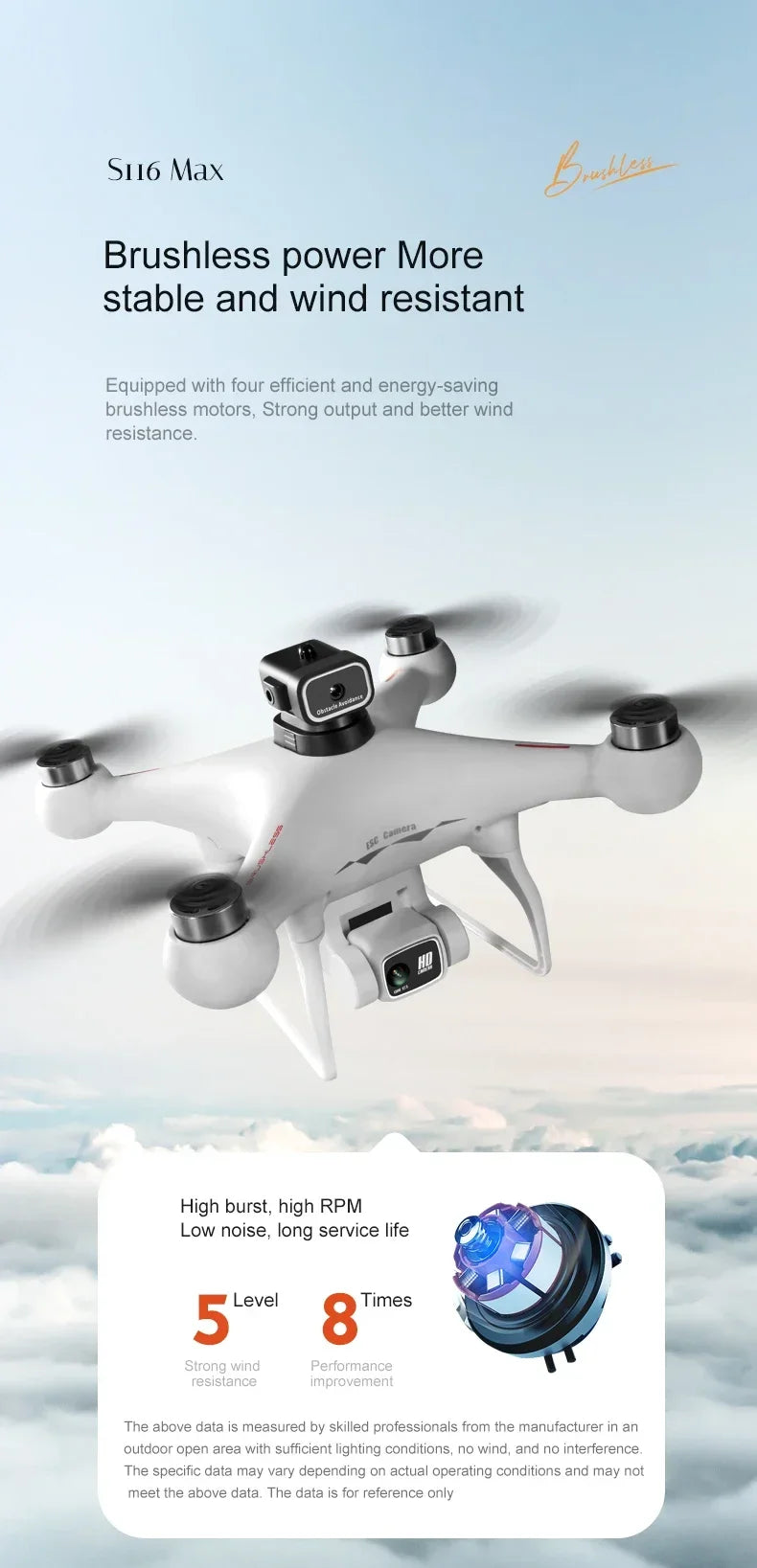 S116 MAX Drone Pro With 3 Batteries 8K Dual Camera Features