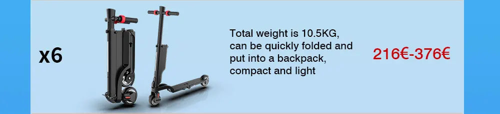 Huancic HX X6 Electric Scooter 350W Foldable 25kmh Model