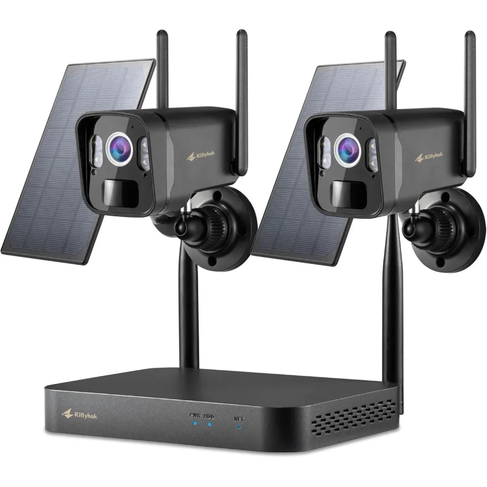 Kittyhok 2K Solar Security Camera Outdoor Wireless Smart