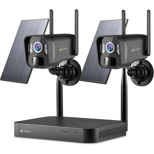 Kittyhok 2K Solar Security Camera Outdoor Wireless Smart