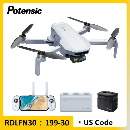 Potensic C0 Mini Drone With 3 Axis Gimbal 6KM GPS 4K Pro Camera Quadcopter