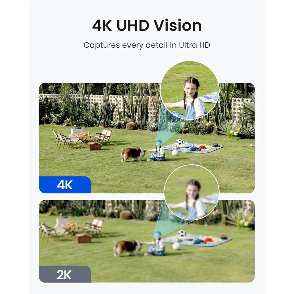 Solar Wireless Outdoor Camera Dual Lens 180 Degree View