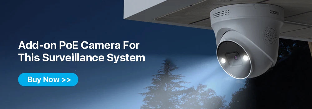 ZOSI 8CH POE Video Surveillance Kit 4K IP Cameras Outdoor