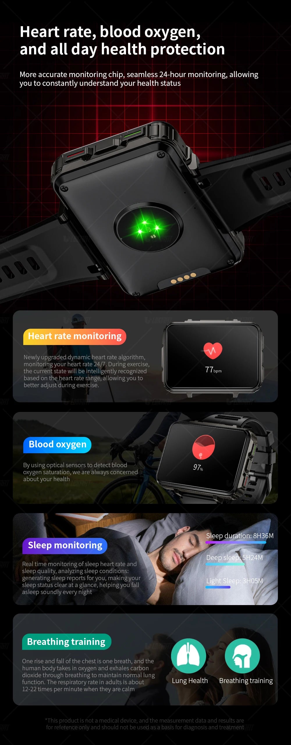 LOKMAT APPLLP 5 Max Android Watch Screen HD 4G Camera