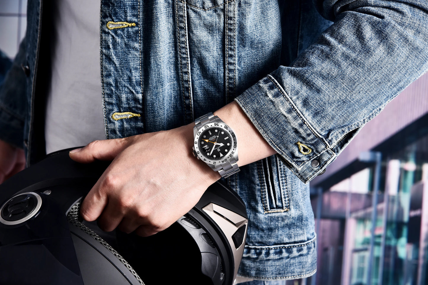 PAGANI DESIGN 2025 GMT Watch 42MM Automatic Mechanical Sapphire Stainless Steel