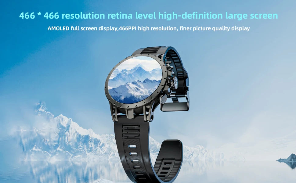 LOKMAT APPLLP 4 Android Smartwatch 4G Phone AMOLED Screen